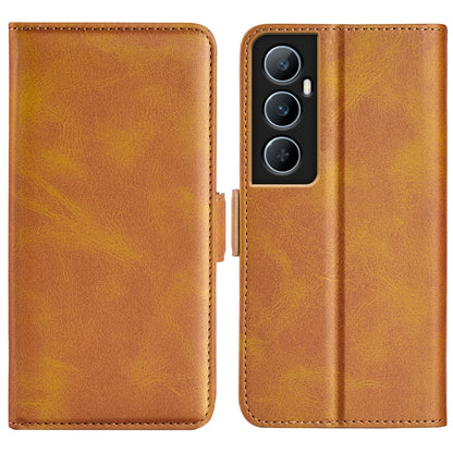 Dual-side Magnetic Buckle Horizontal Flip Leather Phone Case, For Realme 11X, For Realme C65 4G, For Realme C85 5G / 15x 5G, For Realme 15 5G / 15 Pro 5G