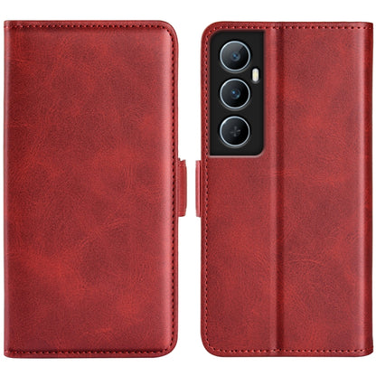Dual-side Magnetic Buckle Horizontal Flip Leather Phone Case, For Realme 11X, For Realme C65 4G, For Realme C85 5G / 15x 5G, For Realme 15 5G / 15 Pro 5G