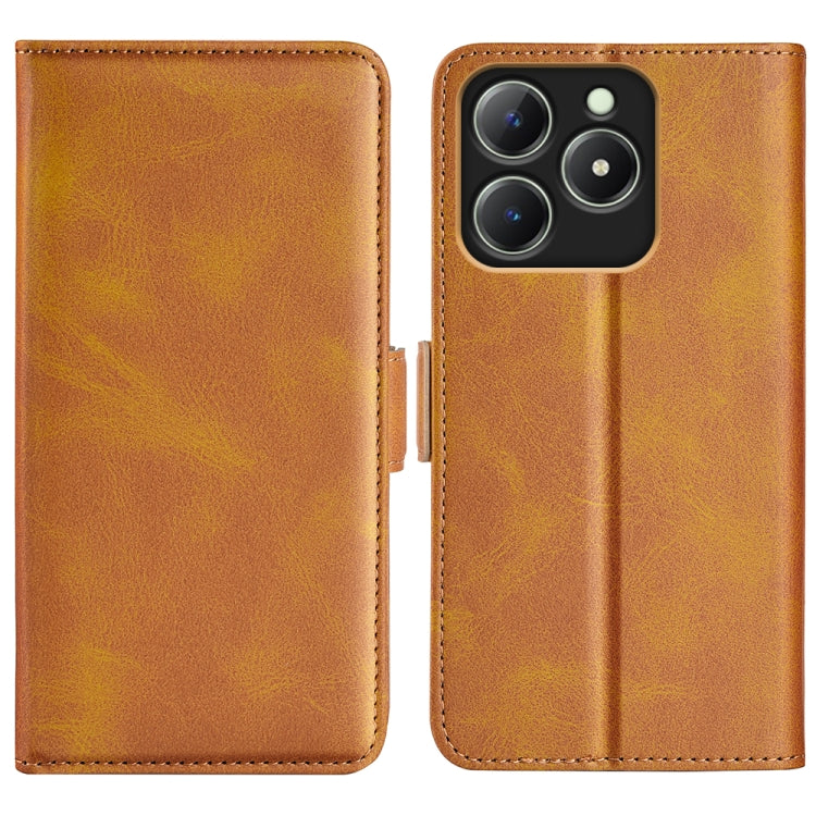 Dual-side Magnetic Buckle Horizontal Flip Leather Phone Case, For Realme 13+ 5G, For Realme 13 Pro 5G, For Realme GT 6 5G, For Realme C63