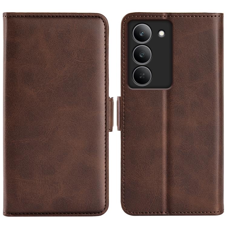 Dual-side Magnetic Buckle Horizontal Flip Leather Phone Case, For Realme 14 Pro 5G, For Realme 14X 5G, For Realme C75, For Realme GT 7 Pro 5G