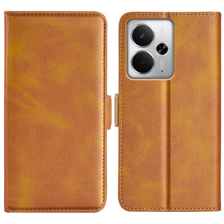 Dual-side Magnetic Buckle Horizontal Flip Leather Phone Case, For Realme C85 Pro 4G, For Realme 15T, For Realme C71 4G, For Realme 14 5G