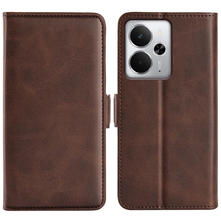 Dual-side Magnetic Buckle Horizontal Flip Leather Phone Case, For Realme C85 Pro 4G, For Realme 15T, For Realme C71 4G, For Realme 14 5G