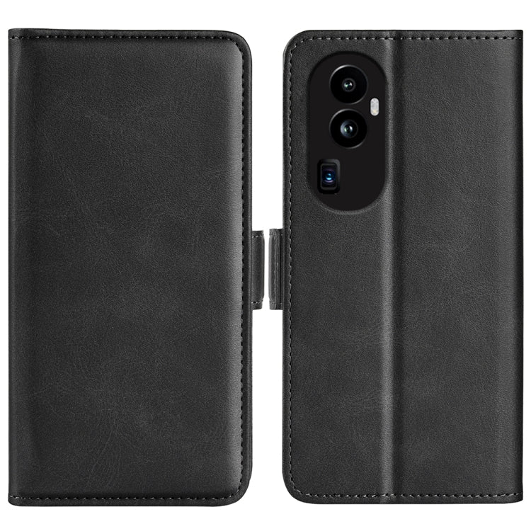 Dual-side Magnetic Buckle Horizontal Flip Leather Phone Case, For OPPO Reno10 Pro+