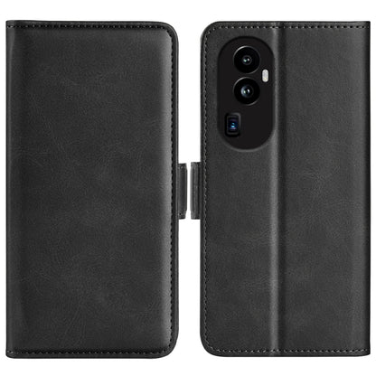Dual-side Magnetic Buckle Horizontal Flip Leather Phone Case, For OPPO Reno10 Pro+