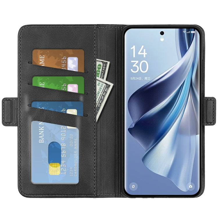 Dual-side Magnetic Buckle Horizontal Flip Leather Phone Case, For OPPO Reno10 Pro+