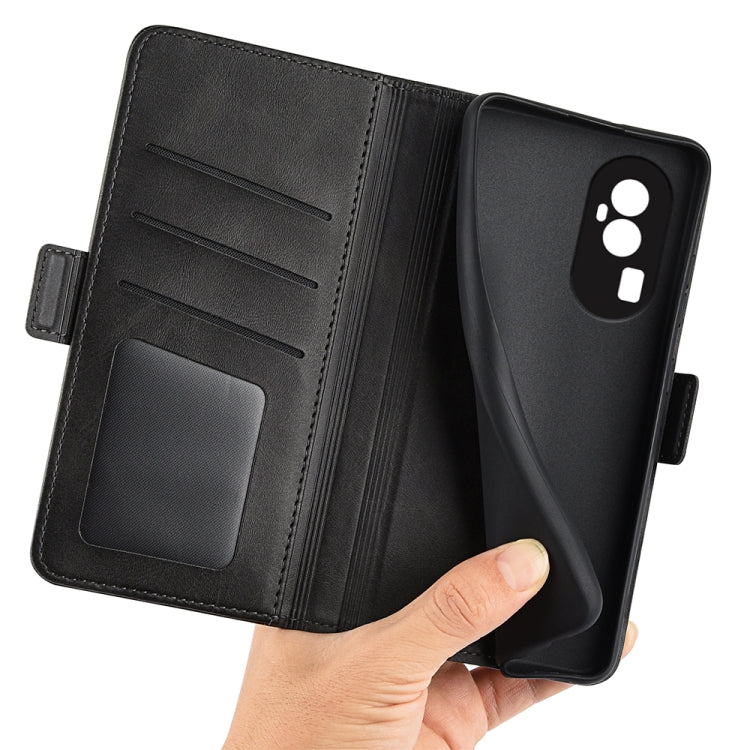 Dual-side Magnetic Buckle Horizontal Flip Leather Phone Case, For OPPO Reno10 Pro+