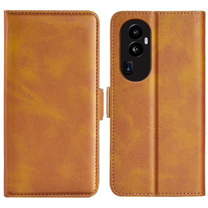 Dual-side Magnetic Buckle Horizontal Flip Leather Phone Case, For OPPO Reno10 Pro+