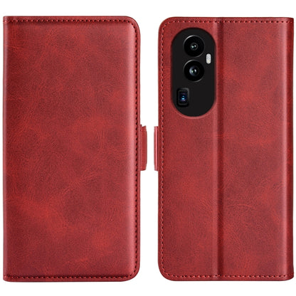 Dual-side Magnetic Buckle Horizontal Flip Leather Phone Case, For OPPO Reno10 Pro+