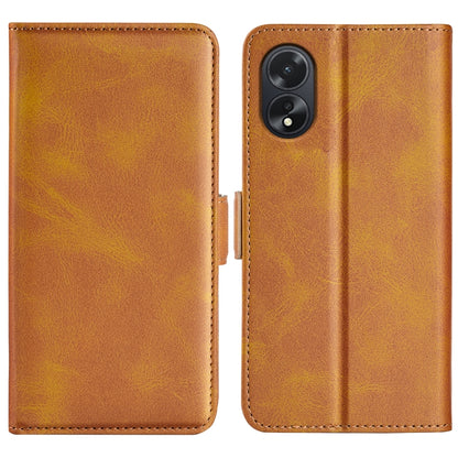 Dual-side Magnetic Buckle Horizontal Flip Leather Phone Case, For OPPO A3 Pro 5G China, For OPPO Reno11 F 5G, For OPPO Reno11 5G Global, For OPPO A38
