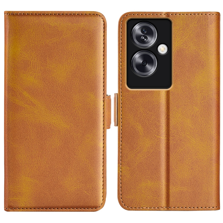 Dual-side Magnetic Buckle Horizontal Flip Leather Phone Case, For OPPO A79, For OPPO Reno14 Pro 5G Global, For OPPO Reno14 5G Global, For OPPO F29 Pro 5G
