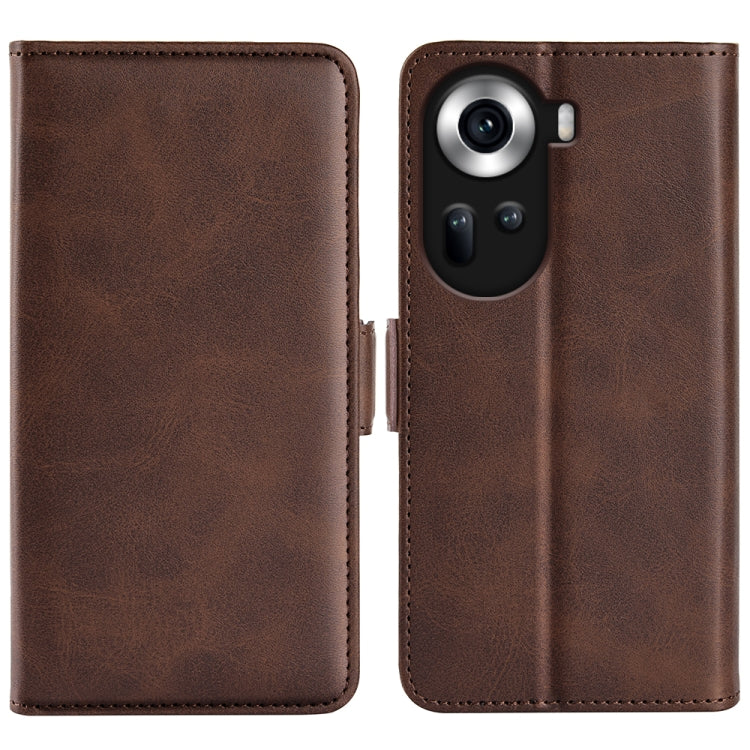 Dual-side Magnetic Buckle Horizontal Flip Leather Phone Case, For OPPO A3 Pro 5G China, For OPPO Reno11 F 5G, For OPPO Reno11 5G Global, For OPPO A38