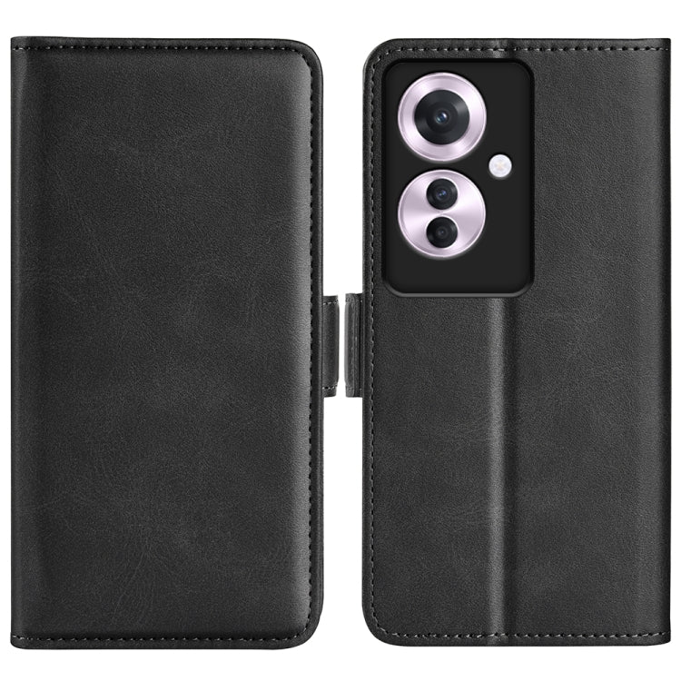 Dual-side Magnetic Buckle Horizontal Flip Leather Phone Case, For OPPO A3 Pro 5G China, For OPPO Reno11 F 5G, For OPPO Reno11 5G Global, For OPPO A38