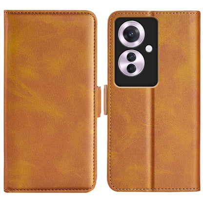 Dual-side Magnetic Buckle Horizontal Flip Leather Phone Case, For OPPO A3 Pro 5G China, For OPPO Reno11 F 5G, For OPPO Reno11 5G Global, For OPPO A38