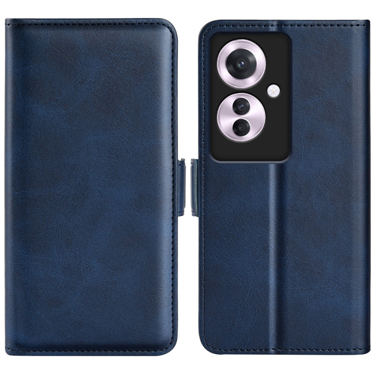 Dual-side Magnetic Buckle Horizontal Flip Leather Phone Case, For OPPO A3 Pro 5G China, For OPPO Reno11 F 5G, For OPPO Reno11 5G Global, For OPPO A38