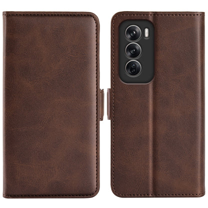 Dual-side Magnetic Buckle Horizontal Flip Leather Phone Case, For OPPO A3 Pro Global, For OPPO Reno12 Pro 5G Global, For OPPO Reno12 5G Global, For OPPO K12