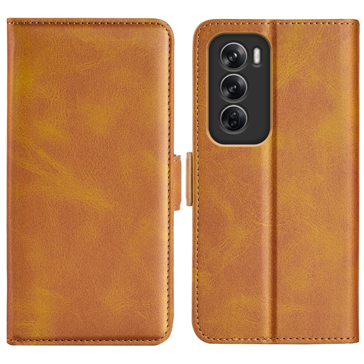 Dual-side Magnetic Buckle Horizontal Flip Leather Phone Case, For OPPO A3 Pro Global, For OPPO Reno12 Pro 5G Global, For OPPO Reno12 5G Global, For OPPO K12
