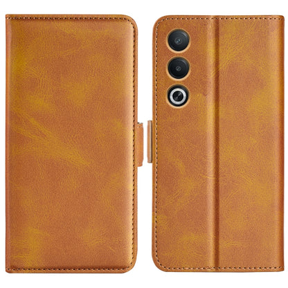 Dual-side Magnetic Buckle Horizontal Flip Leather Phone Case, For OPPO A3 Pro Global, For OPPO Reno12 Pro 5G Global, For OPPO Reno12 5G Global, For OPPO K12