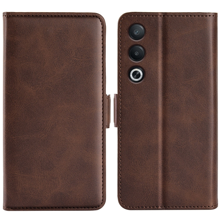 Dual-side Magnetic Buckle Horizontal Flip Leather Phone Case, For OPPO A3 Pro Global, For OPPO Reno12 Pro 5G Global, For OPPO Reno12 5G Global, For OPPO K12
