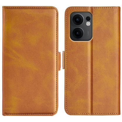 Dual-side Magnetic Buckle Horizontal Flip Leather Phone Case, For OPPO A5 Pro Global, For OPPO Reno13 Pro 5G, For OPPO Reno13 5G, For OPPO Reno13 F