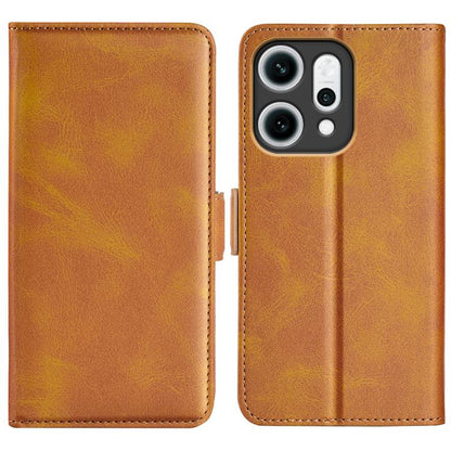 Dual-side Magnetic Buckle Horizontal Flip Leather Phone Case, For OPPO A79, For OPPO Reno14 Pro 5G Global, For OPPO Reno14 5G Global, For OPPO F29 Pro 5G