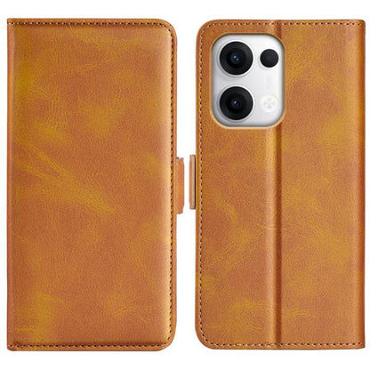 Dual-side Magnetic Buckle Horizontal Flip Leather Phone Case, For OPPO A5 Pro Global, For OPPO Reno13 Pro 5G, For OPPO Reno13 5G, For OPPO Reno13 F