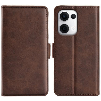 Dual-side Magnetic Buckle Horizontal Flip Leather Phone Case, For OPPO A5 Pro Global, For OPPO Reno13 Pro 5G, For OPPO Reno13 5G, For OPPO Reno13 F