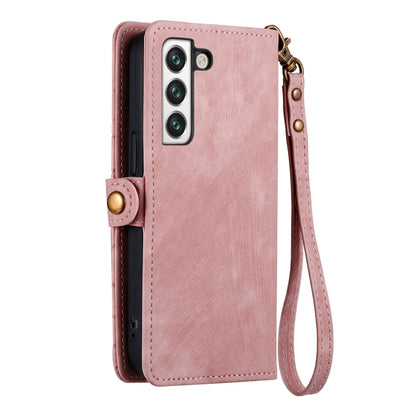 Geometric Zipper Wallet Side Buckle Leather Phone Case, For Samsung Galaxy S20, For Samsung Galaxy A71, For Samsung Galaxy A51, For Samsung Galaxy A70S
