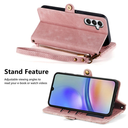 Geometric Zipper Wallet Side Buckle Leather Phone Case, Samsung Galaxy A05s, For Samsung Galaxy A25 5G, For Samsung Galaxy S23 FE 5G, For Samsung Galaxy A24 4G