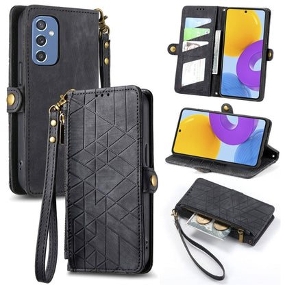 Geometric Zipper Wallet Side Buckle Leather Phone Case, For Samsung Galaxy A13 4G, For Samsung Galaxy M52 5G, For Samsung Galaxy S22 Ultra 5G, For Samsung Galaxy S22+ 5G