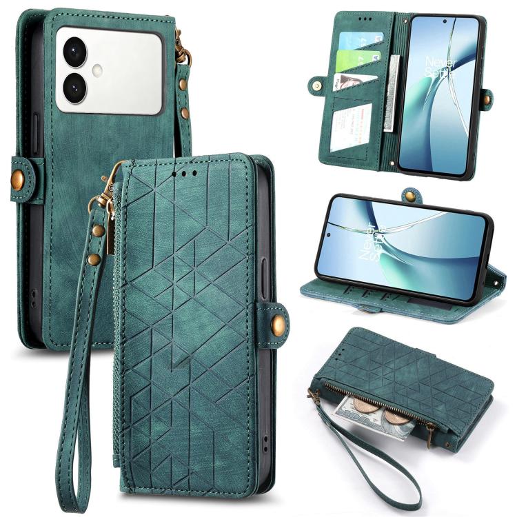 Geometric Zipper Wallet Side Buckle Leather Phone Case, For Samsung Galaxy S26 Edge 5G, For Samsung Galaxy S25 Edge 5G, For Samsung Galaxy A36 5G, For Samsung Galaxy S25 5G