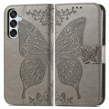 Butterfly Love Flower Embossed Leather Phone Case, For Samsung Galaxy S24 FE 5G, For Samsung Galaxy M35, For Samsung Galaxy M15