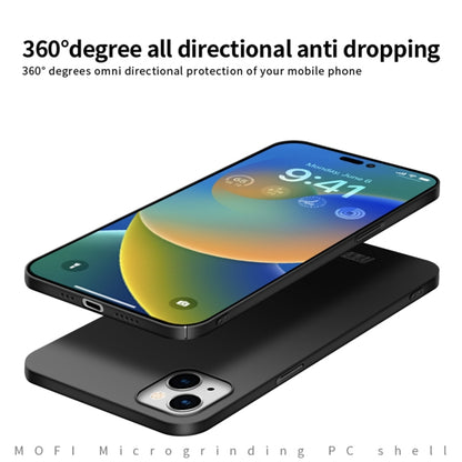 MOFI Frosted PC Ultra-thin Hard Phone Case, For iPhone 15 Pro, For iPhone 15 Plus, For iPhone 15, For iPhone 17e / 16e