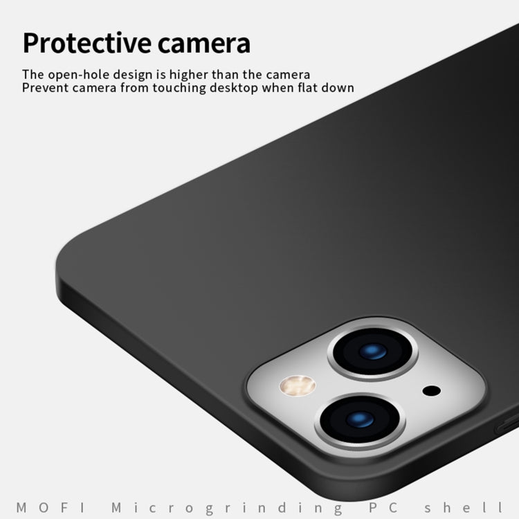 MOFI Frosted PC Ultra-thin Hard Phone Case, For iPhone 15 Pro, For iPhone 15 Plus, For iPhone 15, For iPhone 17e / 16e