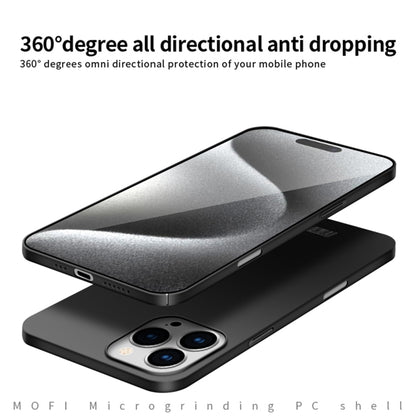 MOFI Frosted PC Ultra-thin Hard Phone Case, For iPhone 16 Pro, For iPhone 16 Plus, For iPhone 16, For iPhone 15 Pro Max