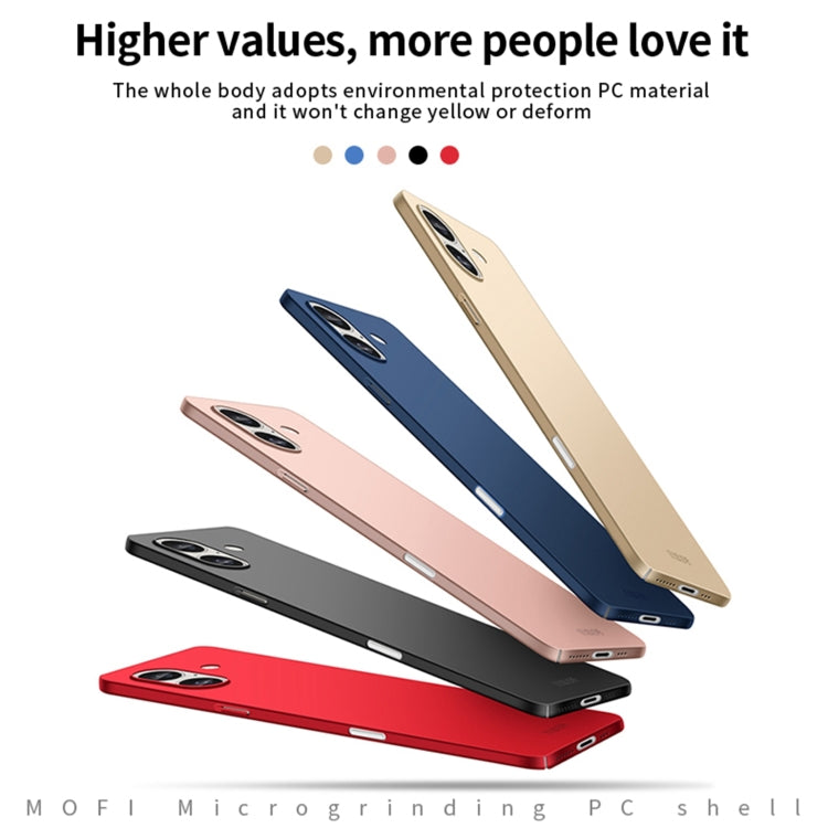 MOFI Frosted PC Ultra-thin Hard Phone Case, For iPhone 16, For iPhone 15 Pro Max, For iPhone 15 Pro, For iPhone 15 Plus