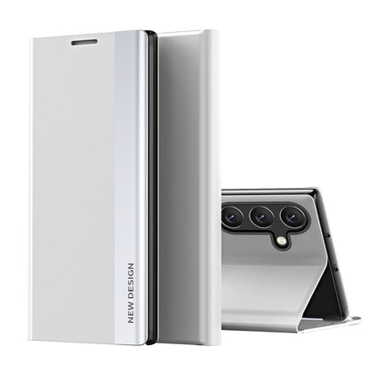 Side Electroplated Adsorption Leather Phone Case, For Samsung Galaxy S25 Edge 5G, For Samsung Galaxy A56 5G, For Samsung Galaxy A36 5G