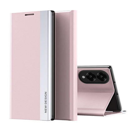 Side Electroplated Adsorption Leather Phone Case, For Samsung Galaxy S25 Edge 5G, For Samsung Galaxy A56 5G, For Samsung Galaxy A36 5G