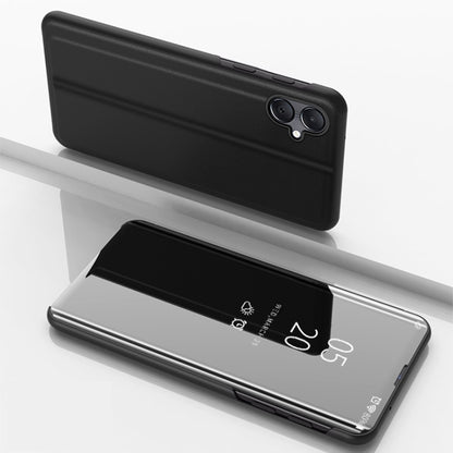 Plated Mirror Horizontal Flip Leather Phone Case with Holder, For Galaxy A16 5G, For Galaxy A06 4G, For Galaxy S24 FE 5G, For Galaxy M55