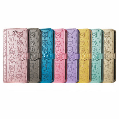 Cat and Dog Embossed Leather Phone Case, For OPPO A79 5G / A2 5G, ForOPPO Reno11 F 5G, For OPPO A38