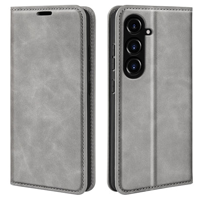 Retro-skin Magnetic Suction Leather Phone Case, For Samsung Galaxy S23 FE 5G