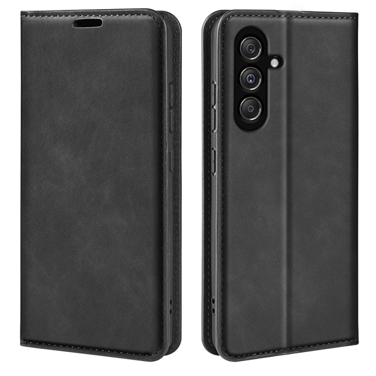 Retro-skin Magnetic Suction Leather Phone Case, For Samsung Galaxy A15, For Samsung Galaxy A05, For Samsung Galaxy A05s, For For Samsung Galaxy M34 5G