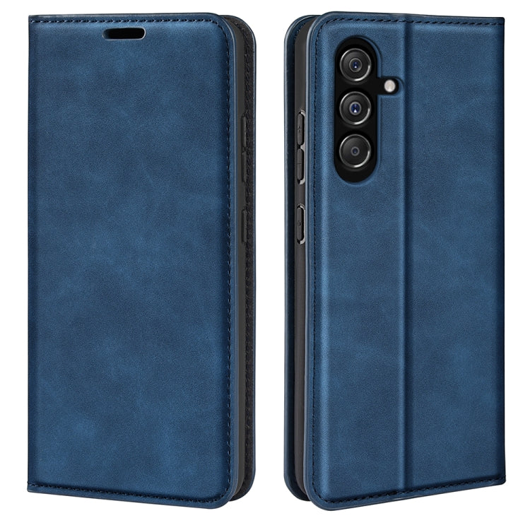 Retro-skin Magnetic Suction Leather Phone Case, For Samsung Galaxy A15, For Samsung Galaxy A05, For Samsung Galaxy A05s, For For Samsung Galaxy M34 5G