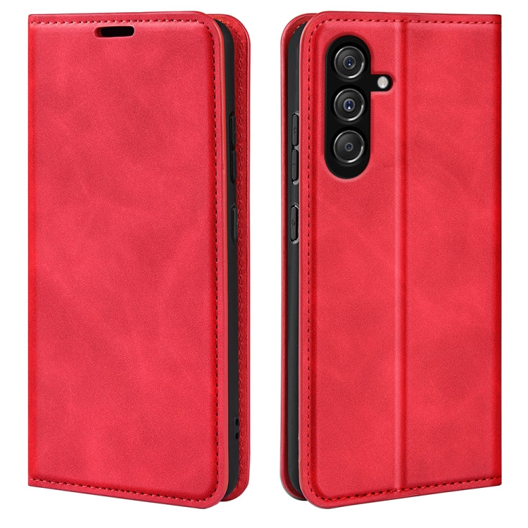 Retro-skin Magnetic Suction Leather Phone Case, For Samsung Galaxy A15, For Samsung Galaxy A05, For Samsung Galaxy A05s, For For Samsung Galaxy M34 5G