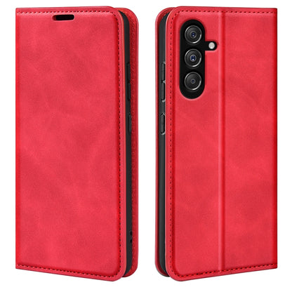 Retro-skin Magnetic Suction Leather Phone Case, For Samsung Galaxy A15, For Samsung Galaxy A05, For Samsung Galaxy A05s, For For Samsung Galaxy M34 5G