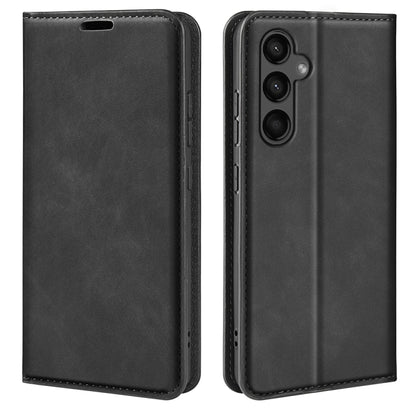 Retro-skin Magnetic Suction Leather Phone Case, For Samsung Galaxy S24 5G, For Samsung Galaxy A15, For Samsung Galaxy A05, For Samsung Galaxy A05s