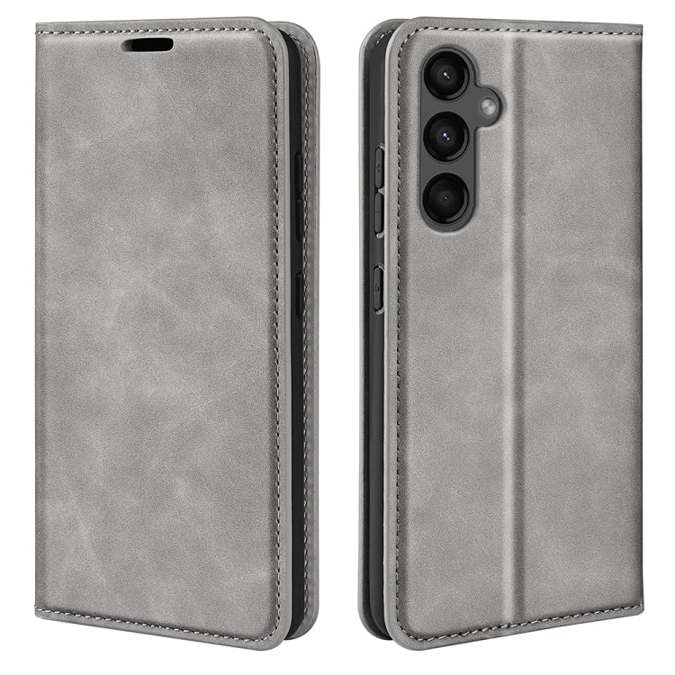 Retro-skin Magnetic Suction Leather Phone Case, For Samsung Galaxy S24 5G, For Samsung Galaxy A15, For Samsung Galaxy A05, For Samsung Galaxy A05s
