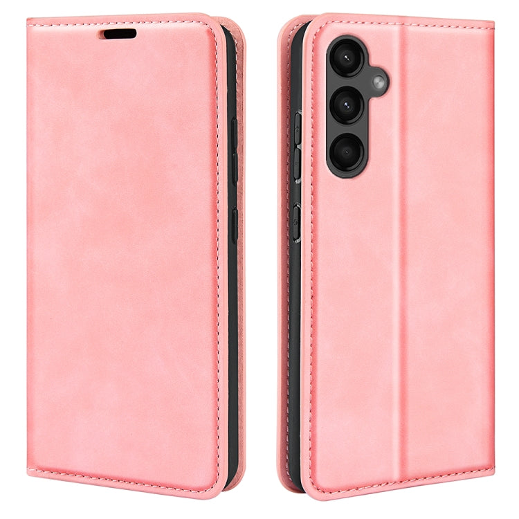 Retro-skin Magnetic Suction Leather Phone Case, For Samsung Galaxy S24 5G, For Samsung Galaxy A15, For Samsung Galaxy A05, For Samsung Galaxy A05s