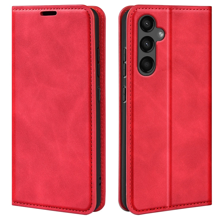 Retro-skin Magnetic Suction Leather Phone Case, For Samsung Galaxy S24 5G, For Samsung Galaxy A15, For Samsung Galaxy A05, For Samsung Galaxy A05s