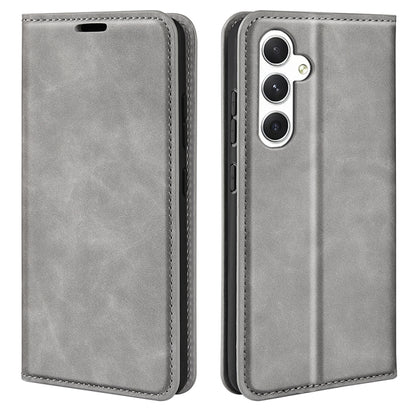 Retro-skin Magnetic Suction Leather Phone Case, For Samsung Galaxy S24 Ultra 5G, For Samsung Galaxy S24+ 5G, For Samsung Galaxy S24 5G, For Samsung Galaxy A15