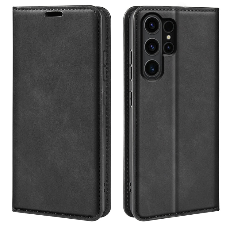 Retro-skin Magnetic Suction Leather Phone Case, For Samsung Galaxy A35, For Samsung Galaxy S24 Ultra 5G, For Samsung Galaxy S24+ 5G, For Samsung Galaxy S24 5G